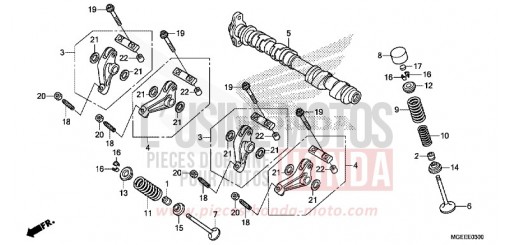 ARBRE A CAMES/SOUPAPE (AVANT) VFR1200FF de 2015